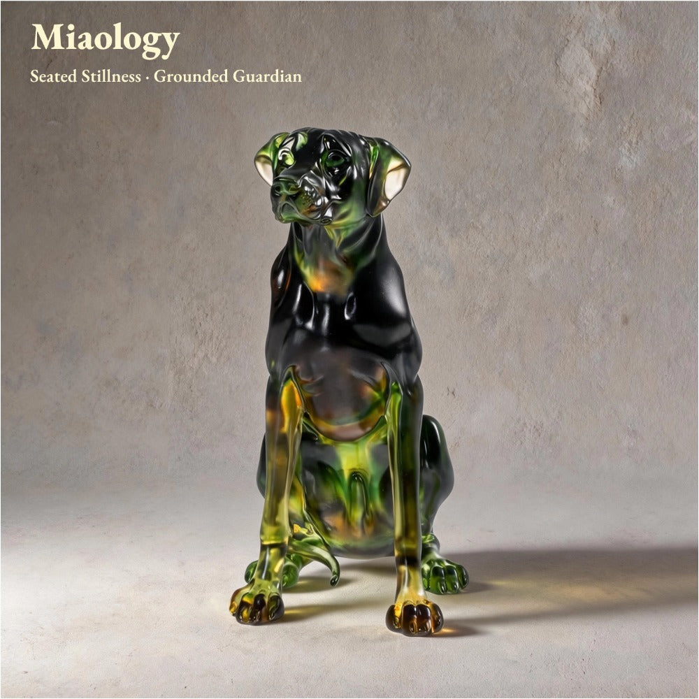 Guardian Pair – Liuli Great Dane Sculpture Set