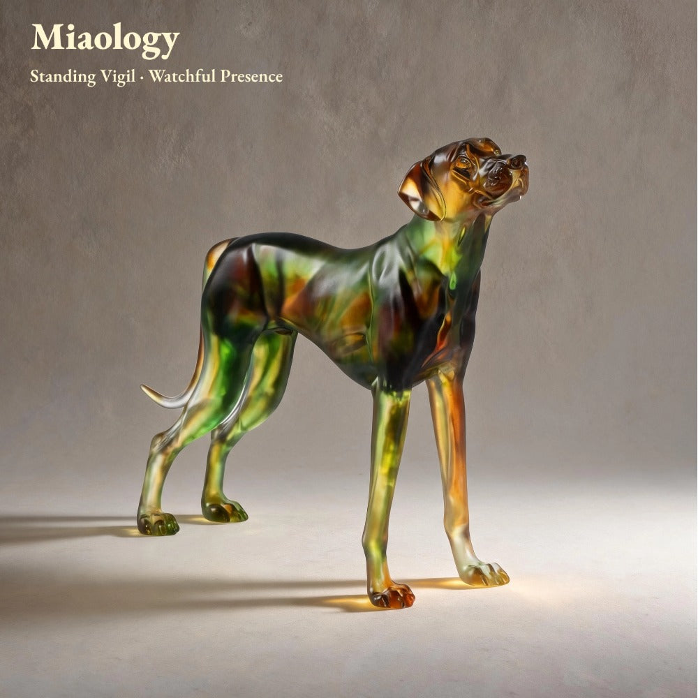 Guardian Pair – Liuli Great Dane Sculpture Set