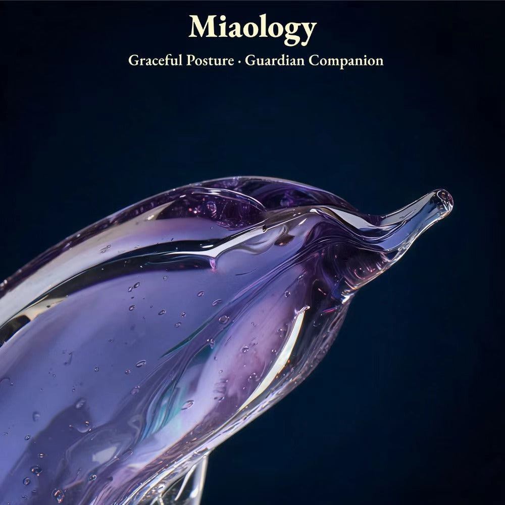 Whispers of the Sea – Crystal Dolphin Sculpture