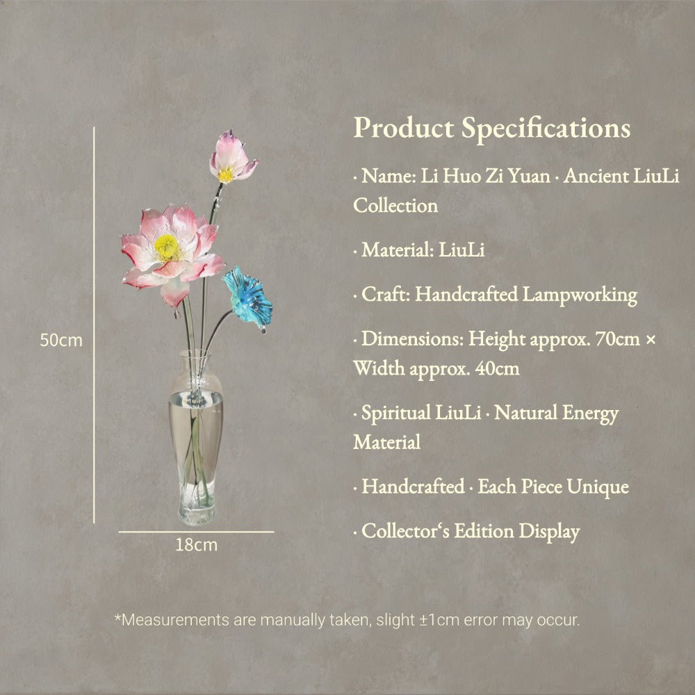 Handcrafted Crystal Lotus Arrangement for Elegant Home Décor