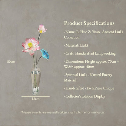 Handcrafted Crystal Lotus Arrangement for Elegant Home Décor