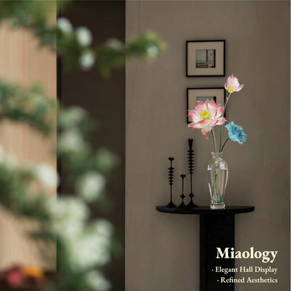 Handcrafted Crystal Lotus Arrangement for Elegant Home Décor